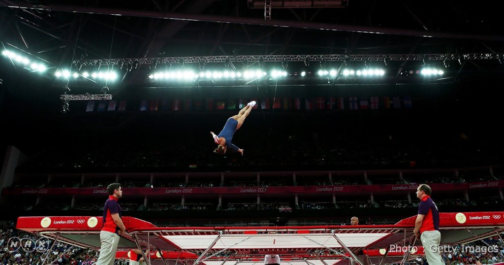 体操競技 床 跳馬 吊り輪 鉄棒 平行棒 平均台 跳馬 床 新体操 トランポリン オリンピック観戦 ドラマッチックな感動を